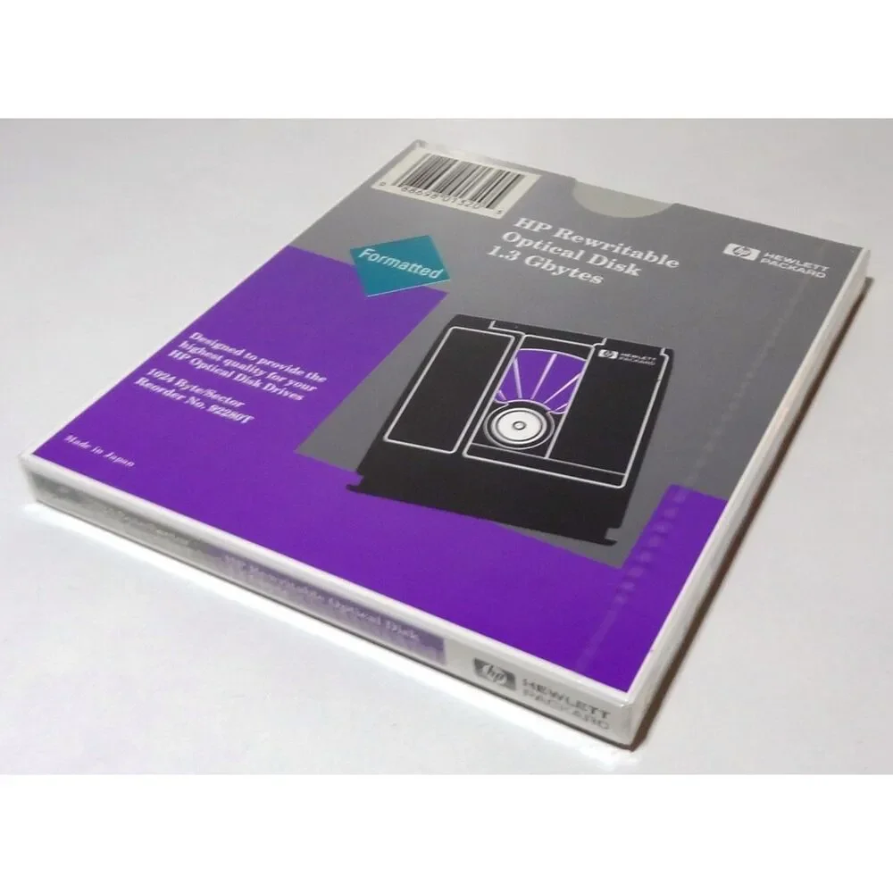 HP 1.3GB Rewritable Optical Disk (5.25) 1024B/S - Formatted 92280T - New Sealed